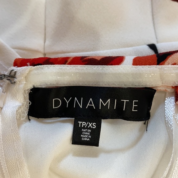 Strapless White Floral Dress - Picture 3 of 3